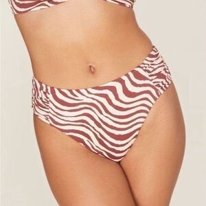 Andie Brown and Cream Zebra Bikini